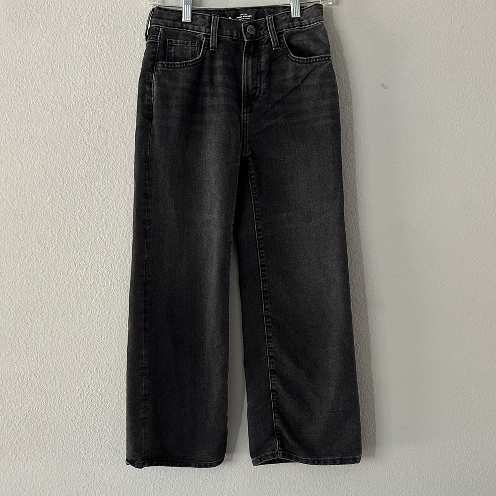 Old Navy Charcoal Baggy Wide-Leg Jeans